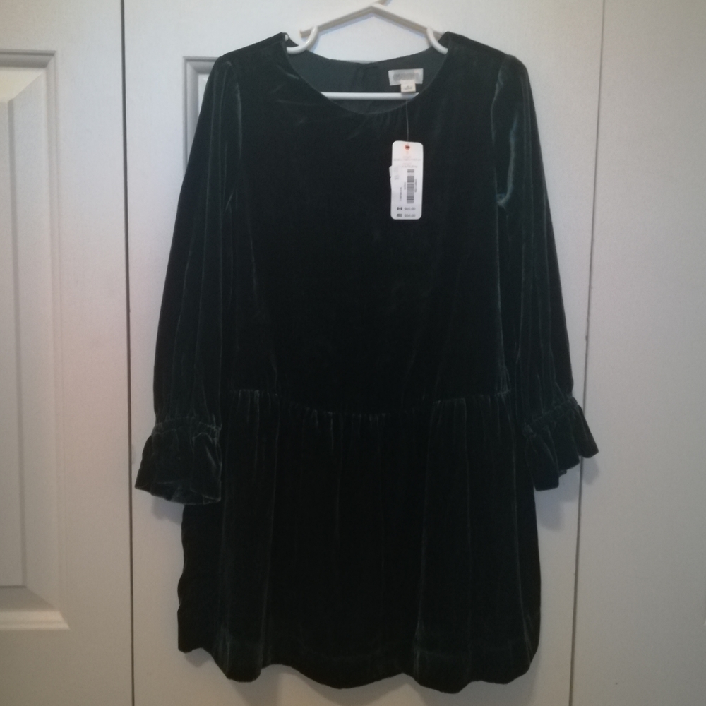 NWT Gymboree Green Velvet Christmas Dress Size 5
